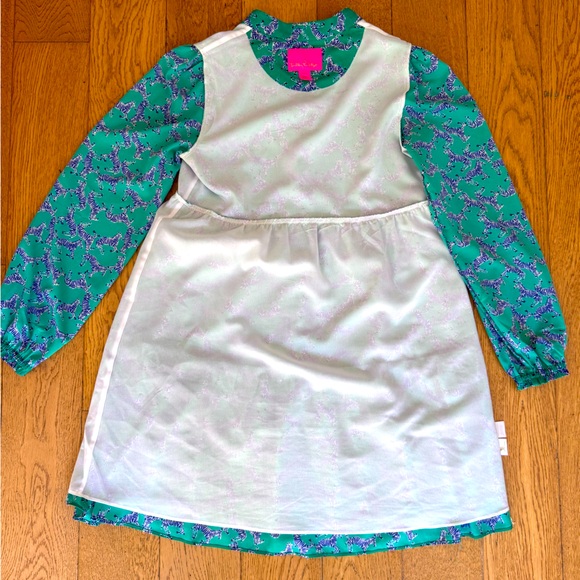 Lilly Pulitzer Winona Dress SZ XS Everglades Green Heebee Zeebees - Picture 10 of 16